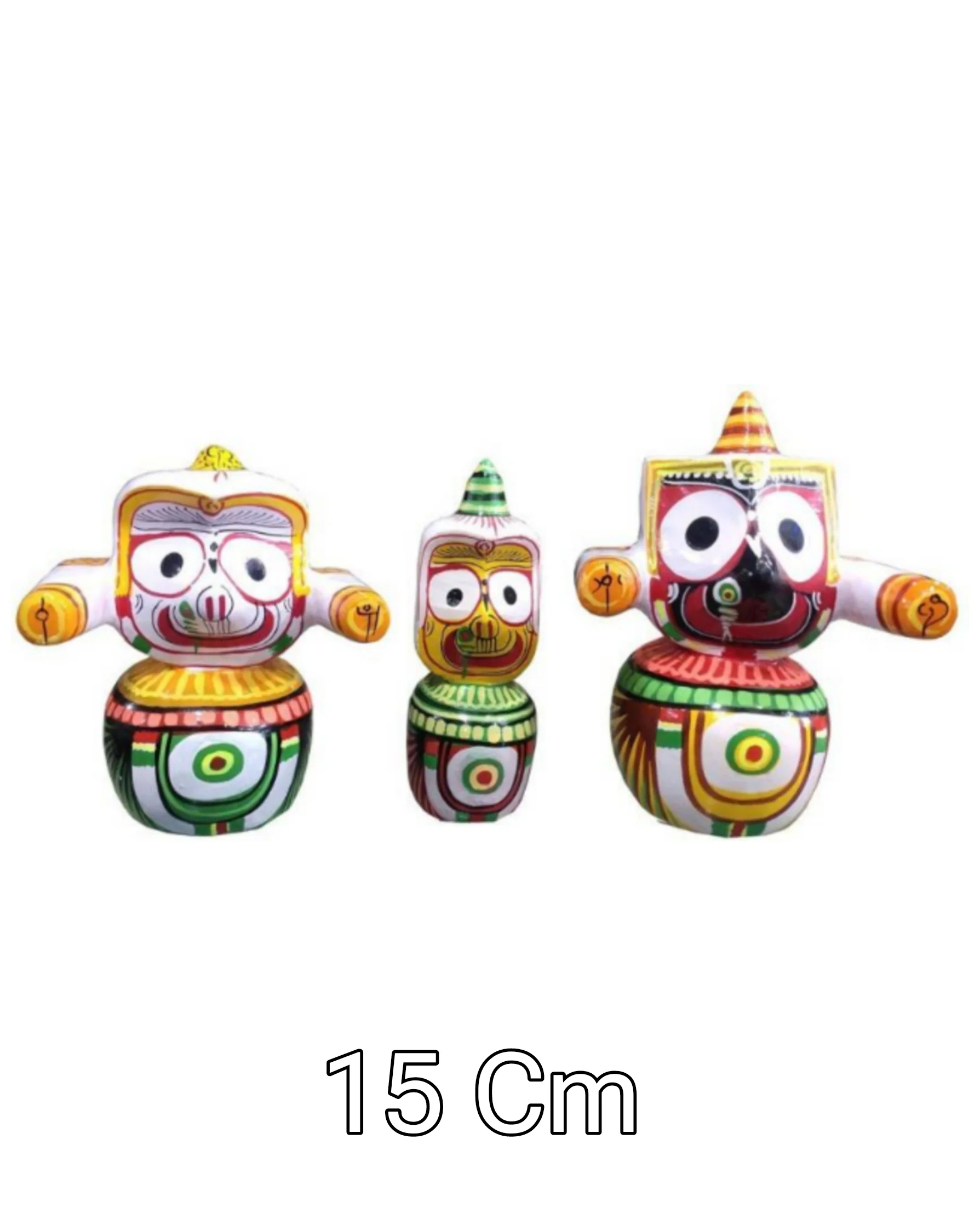 Lord Jagannath, Baladeva and Subhadra ( 15cm)