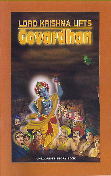 Lord Krishna Lifts Govardhan