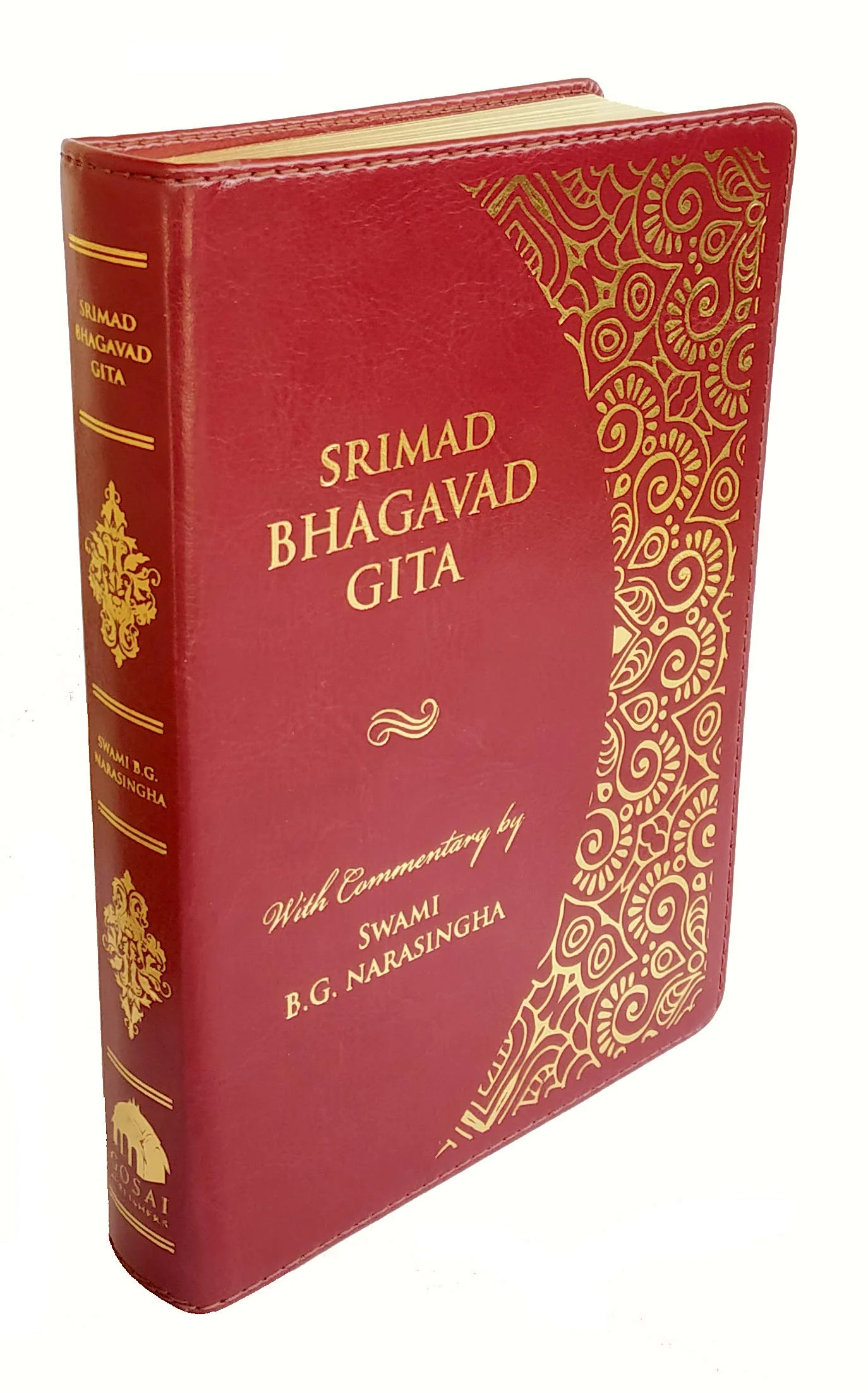 Srimad Bhagavad Gita (Small Size) — Dual Color Print Imitation Leather - Image 4